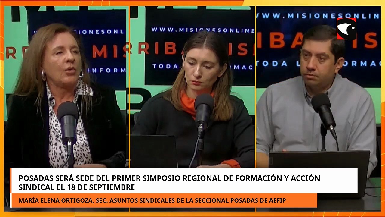 Posadas será sede del Primer Simposio Regional de Formación y Acción Sindical el 18 de septiembre