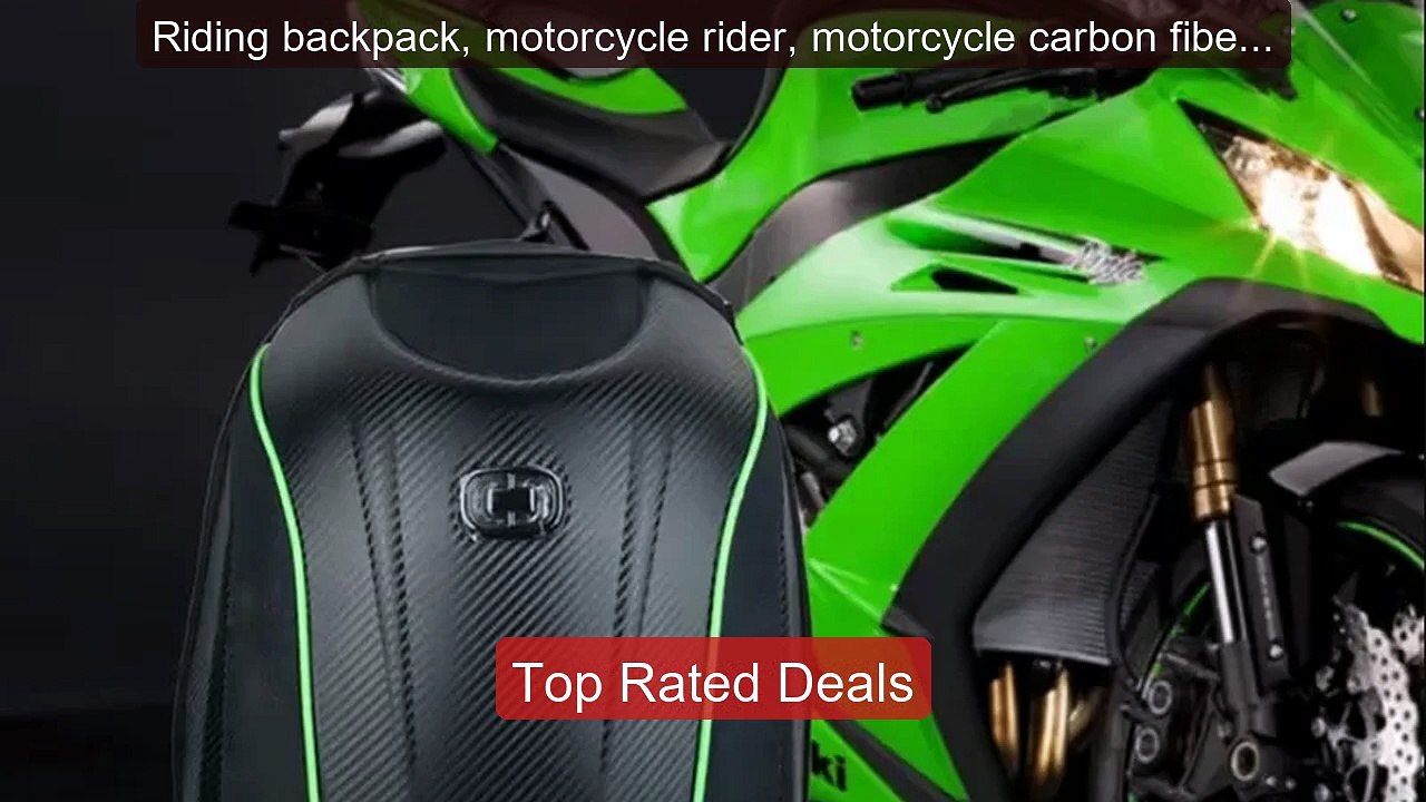 Riding backpack, motorcycle rider, motorcycle carbon fiber tex... -- Best Buy 2026 | Great Quality!