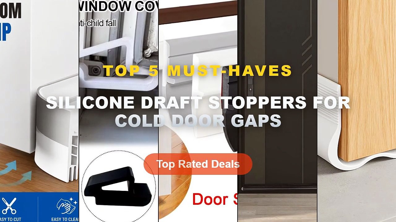 Amazing Silicone Draft Stoppers For Cold Door Gaps You Need To See - PVC Flexible Door Bottom Seal Strip Under Door Draf...