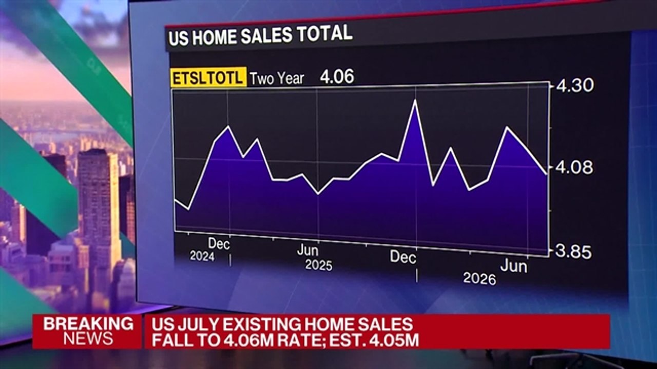 US Sales of Existing Homes Fall to Three-Month Low