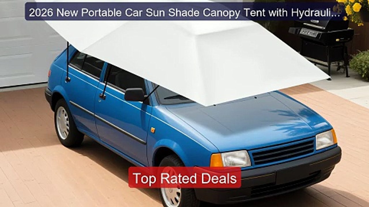 2026 New Portable Car Sun Shade Canopy Tent with Hydraulic Lift Sy... -- Best Deal 2026 | Shop Now!