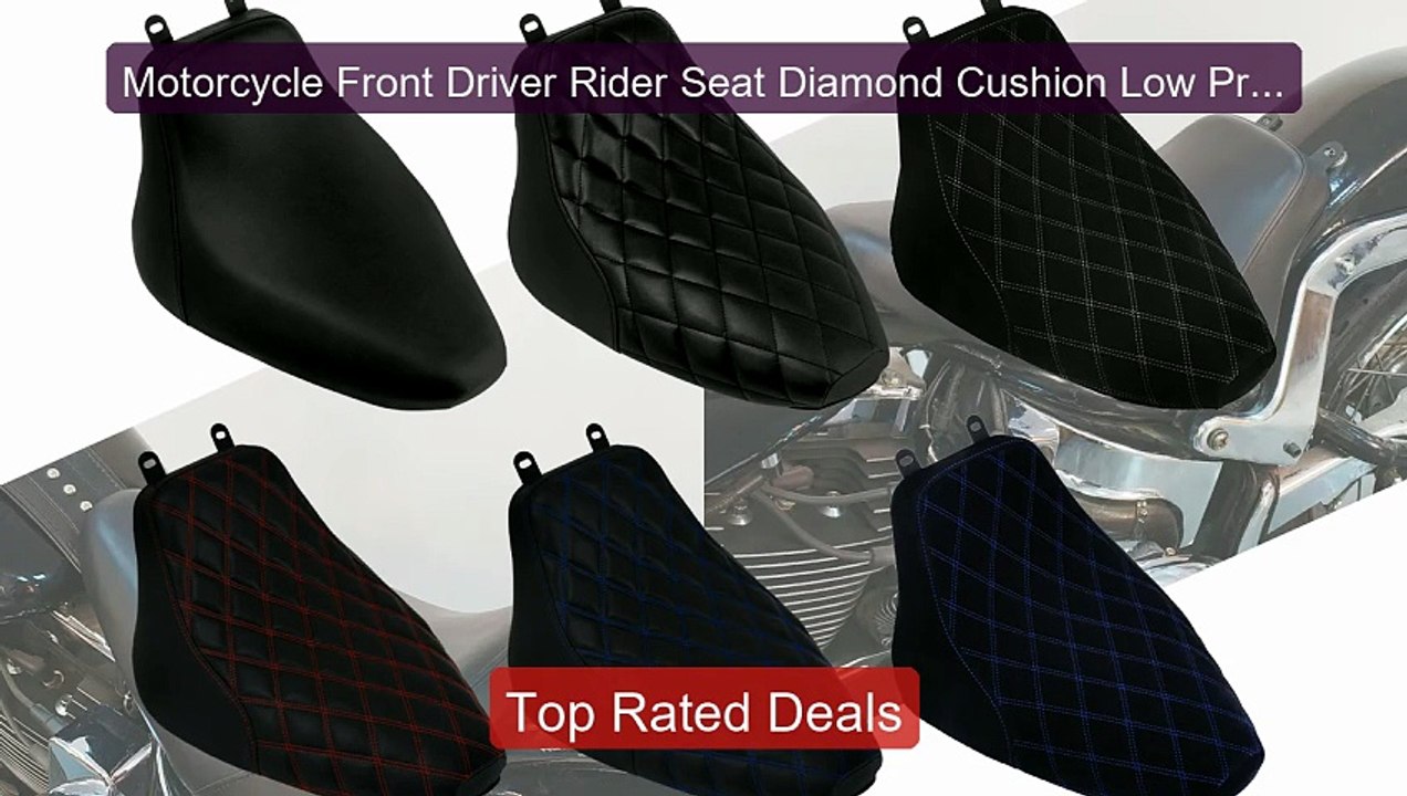 Motorcycle Front Driver Rider Seat Diamond Cushion Low Profile... -- Best Buy 2026 | Great Quality!