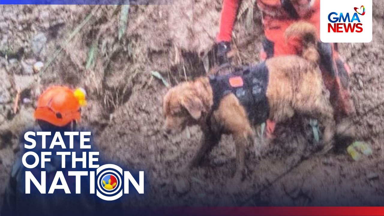 "Zuma" the Golden Retriever, katuwang ng rescuers sa Baguio landslide | SONA