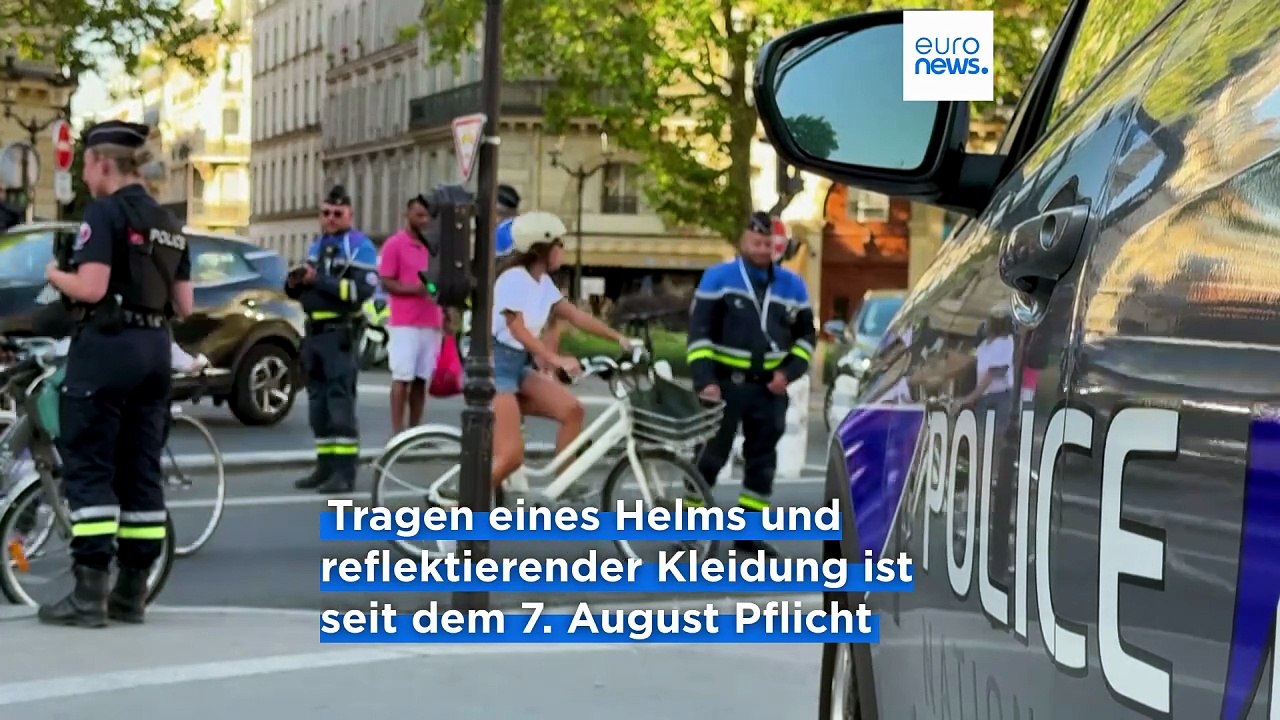 Polizei kontrolliert: 135 Euro Strafe für E-Scooter-Fahren ohne Helm in Paris
