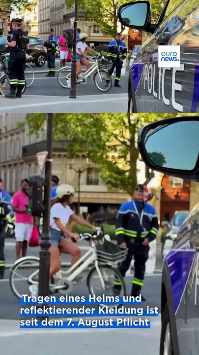 Polizei kontrolliert: 135 euro strafe für e-scooter-fahren ohne helm in paris
