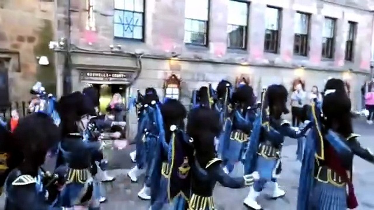 This is the Pipes & Drums of RAF Central Scotla...