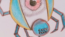 Pure Relaxation: Drawing a spider  with Colored Pencils