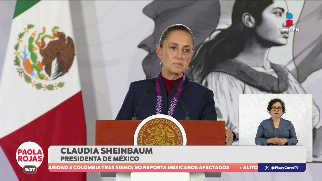 Sheinbaum: EUA aún no entrega pruebas contra Rocha Moya | De Pisa y Corre con Paola Rojas