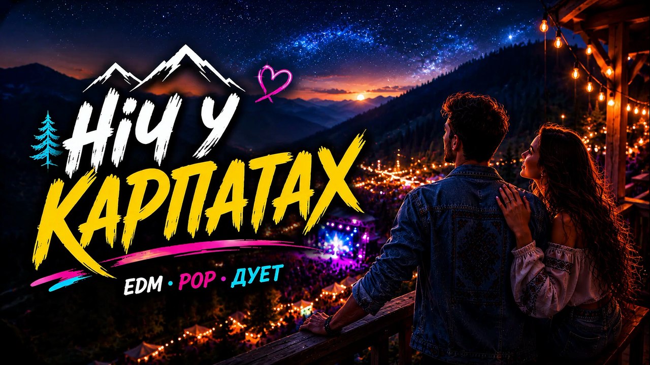 Night in the Carpathians 🌌 Ukrainian EDM & Pop Song | Carpathian Night, Romance & Summer Vibes