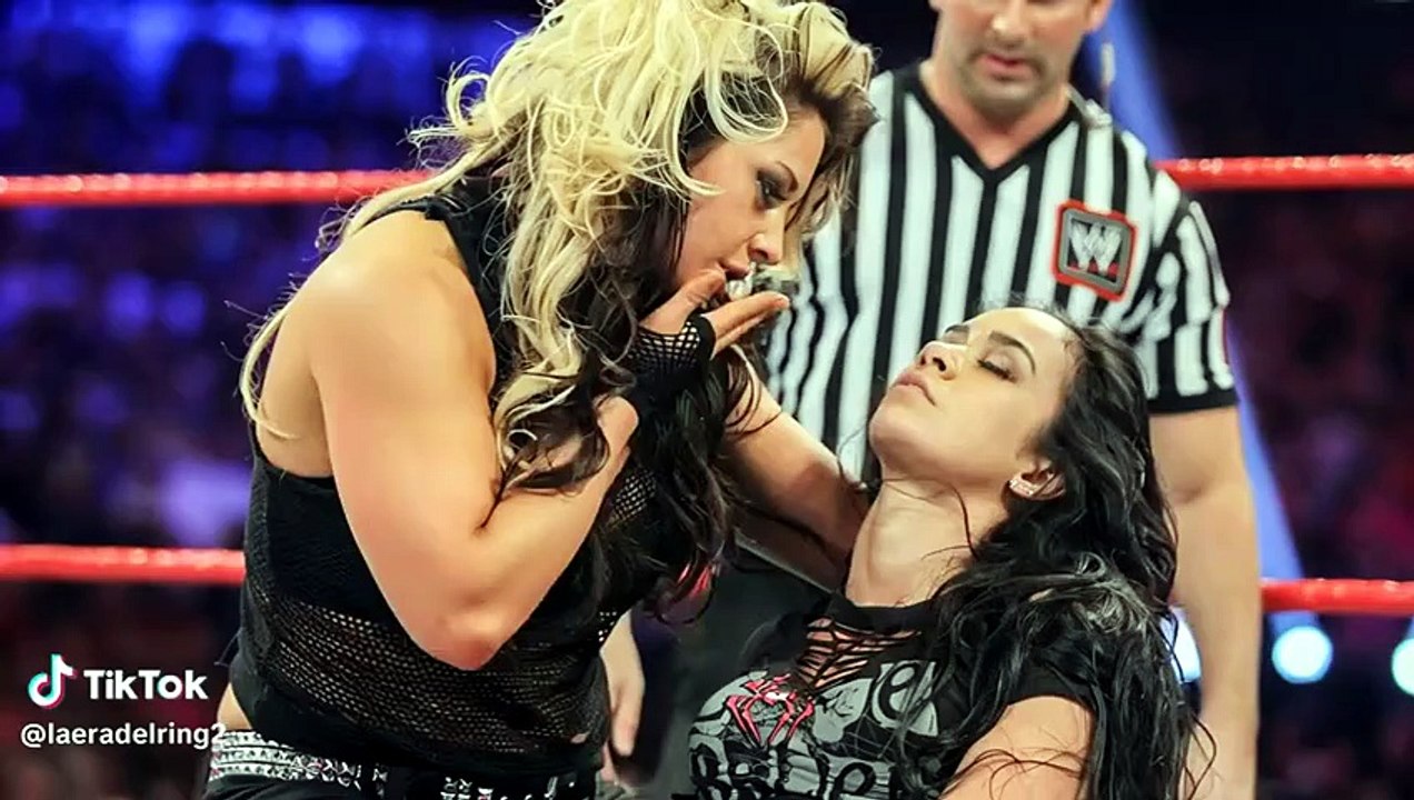 AJ Lee And Kaitlyn Kiss Pt  1 AI Generated #wwe...