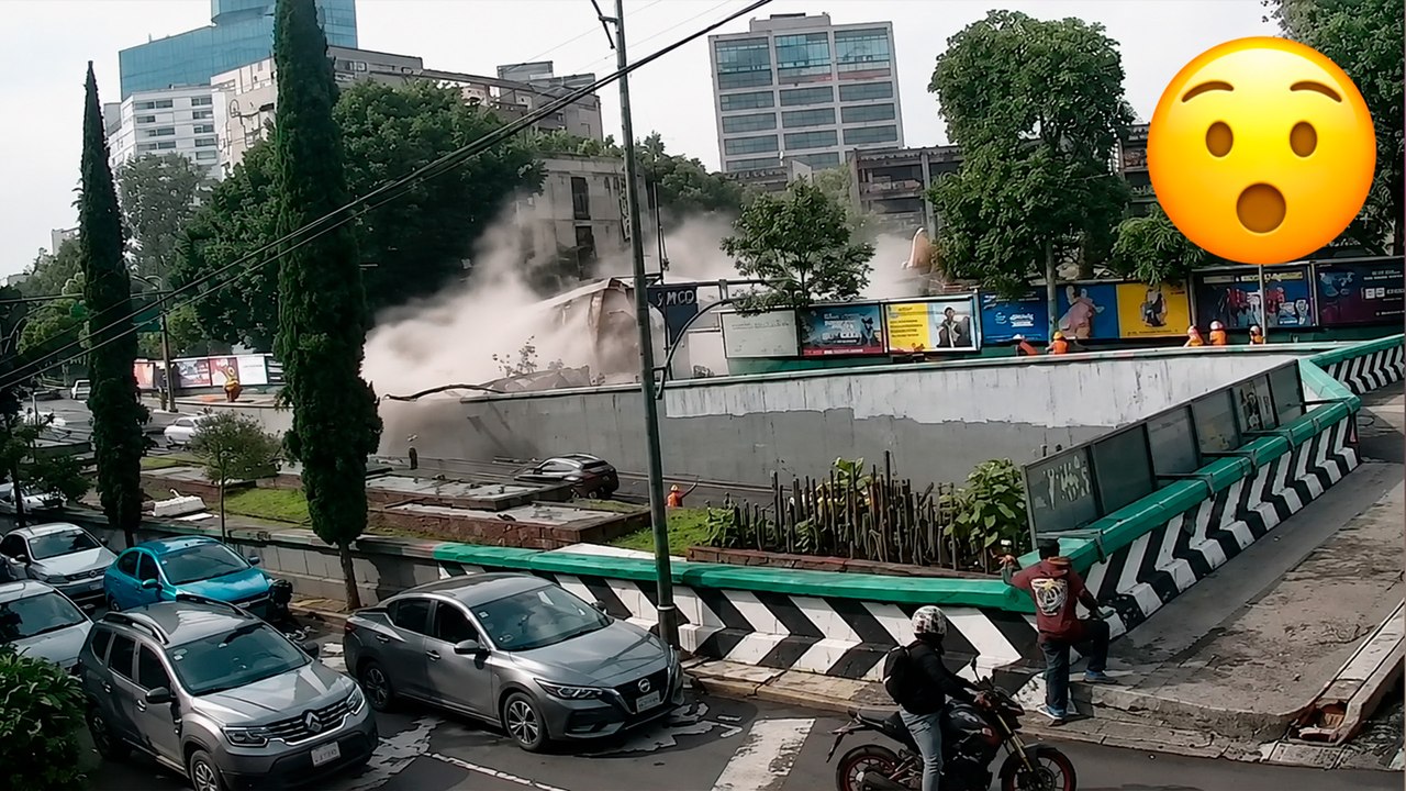 CDMX: Colapsa edificio en Viaducto y Rio Becerra; aquí el momento exacto