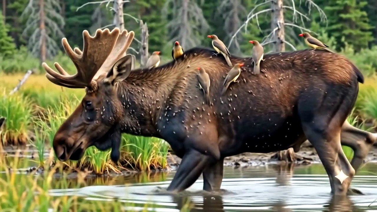 This Moose Was Covered in Thousands of Ticks Un...