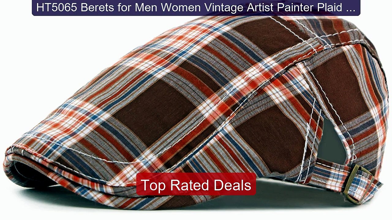 HT5065 Berets for Men Women Vintage Artist Painter Plaid Beret Hat... -- Best Deal 2026 | Shop Now!
