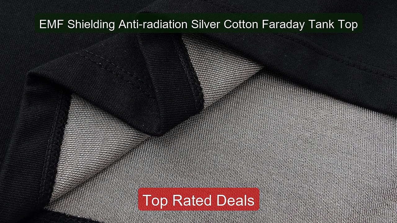 EMF Shielding Anti-radiation Silver Cotton Faraday Tank Top -- Amazing Value 2026 | Must Have!