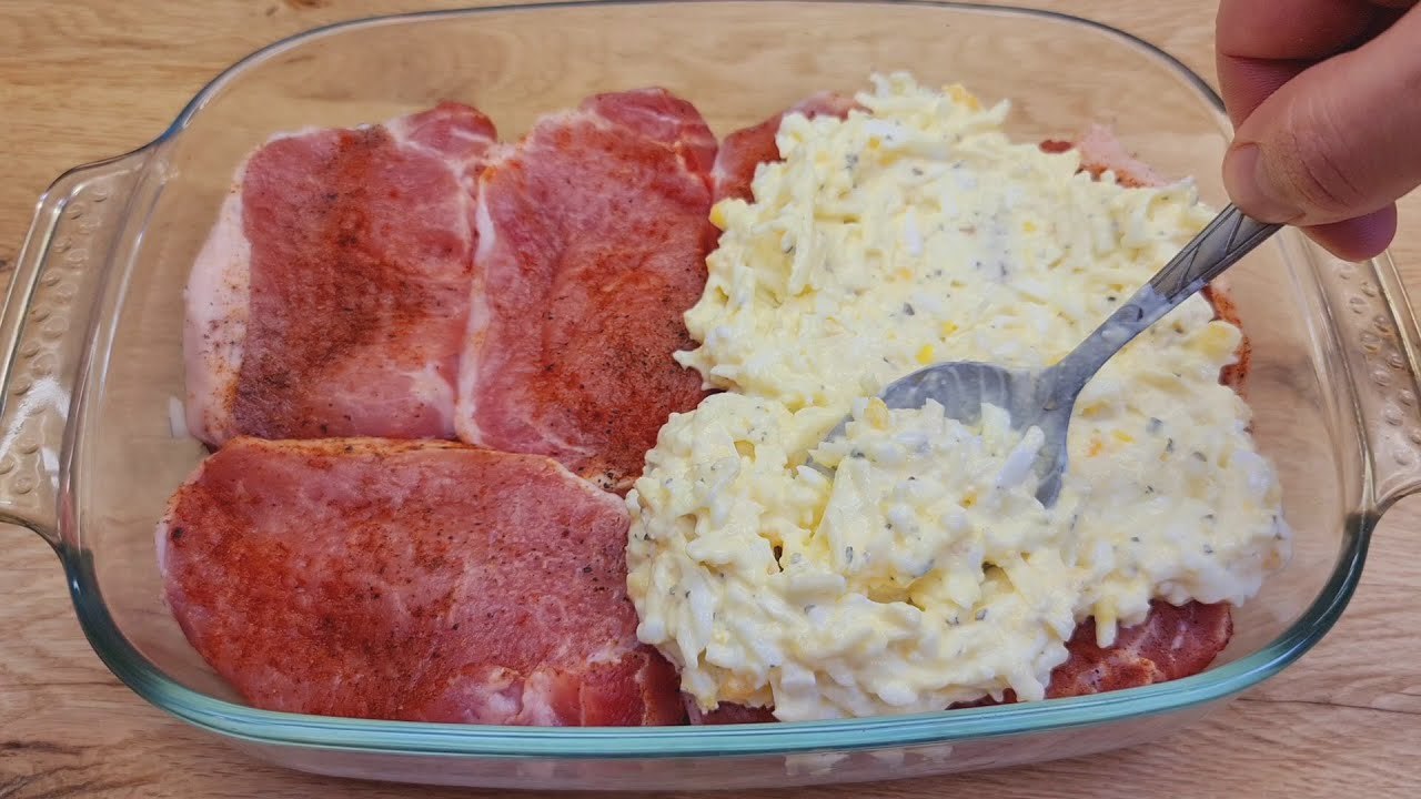 Einfaches und schnelles Rezept für das Abendessen, nur 10 Minuten Arbeit und fertig