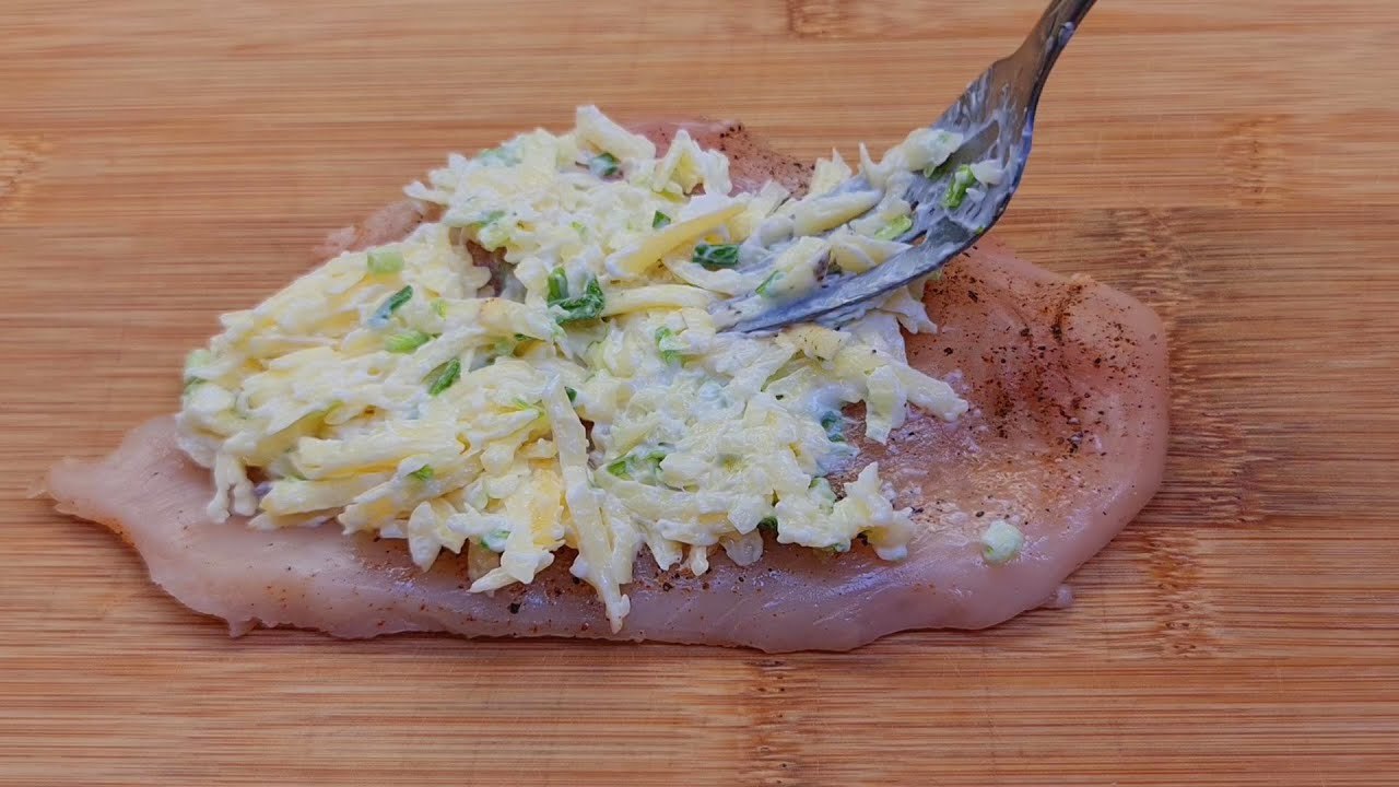 Rezept: Hähnchenfilet mit Füllung, einfach im Ofen backen
