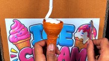 How to Make an Ice Cream Machine with Cardboard  _ DIY Homemade Ice Cream Dispenser_1