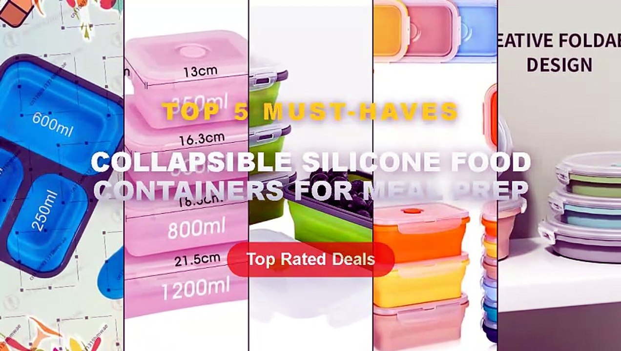 Why Everyone Is Buying Collapsible Silicone Food Containers For Meal Prep - Collapsible Food Storage Container with Lid ...