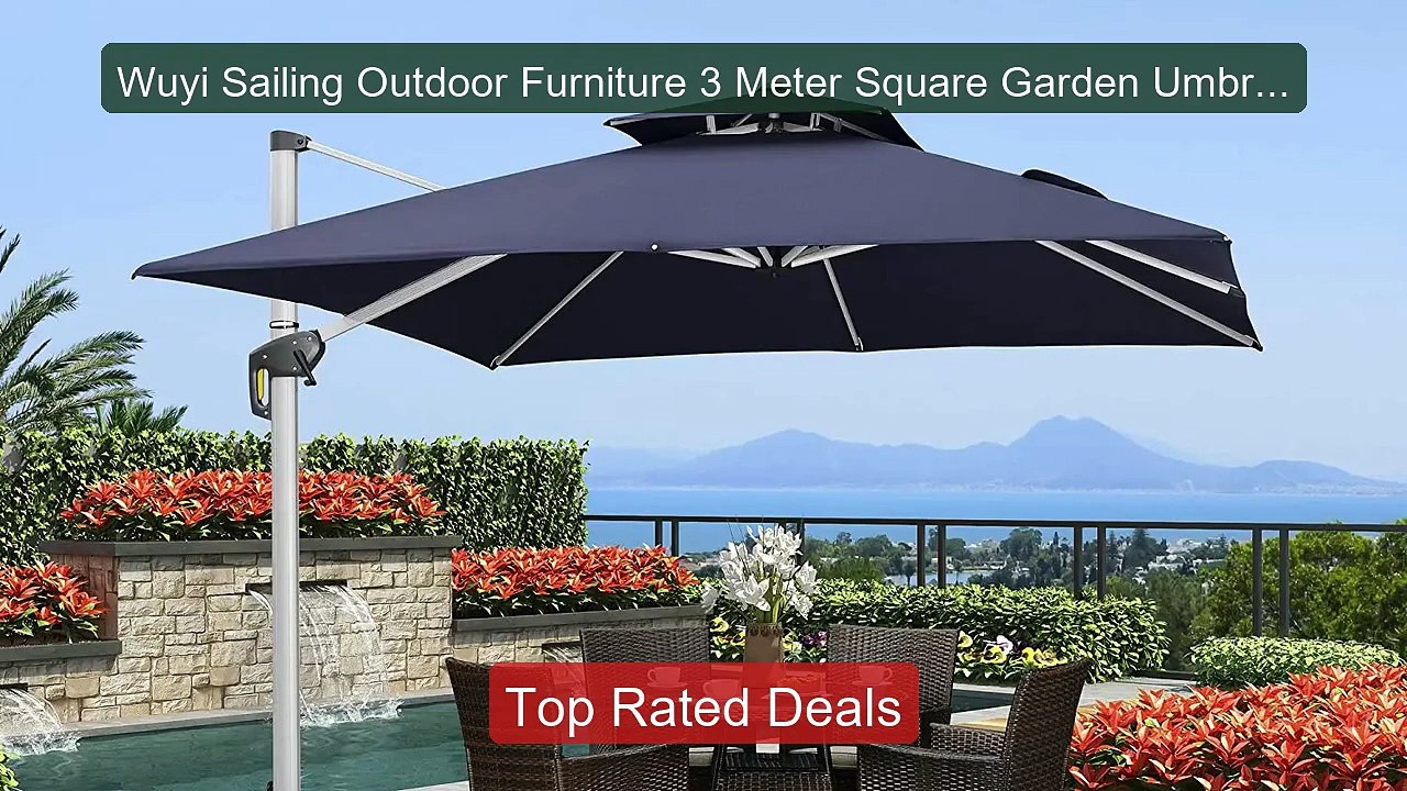 Wuyi Sailing Outdoor Furniture 3 Meter Square Garden Umbrel... -- Top Pick 2026 | Unbeatable Price!