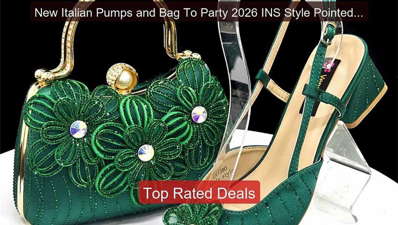 New Italian Pumps and Bag To Party 2026 INS Style Pointed-Toe Rhine... -- Top Rated 2026 | Buy Now!