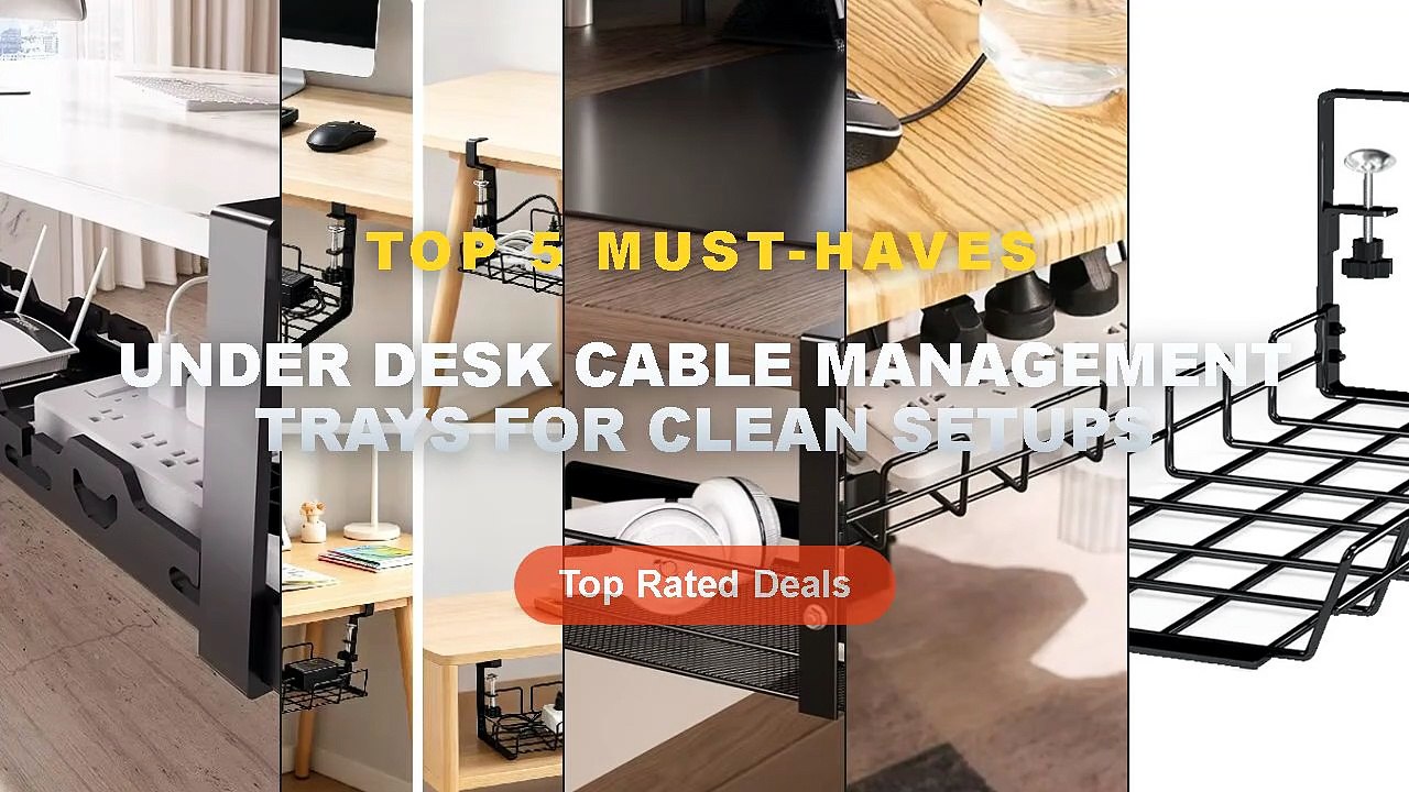 Don't Buy Under Desk Cable Management Trays For Clean Setups Before Watching This! - Cable Management Box Under Desk Cab...