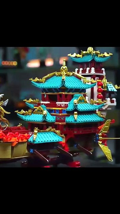 KAVOWORLD 2453PCS Dragon Boat Building Blocks –...