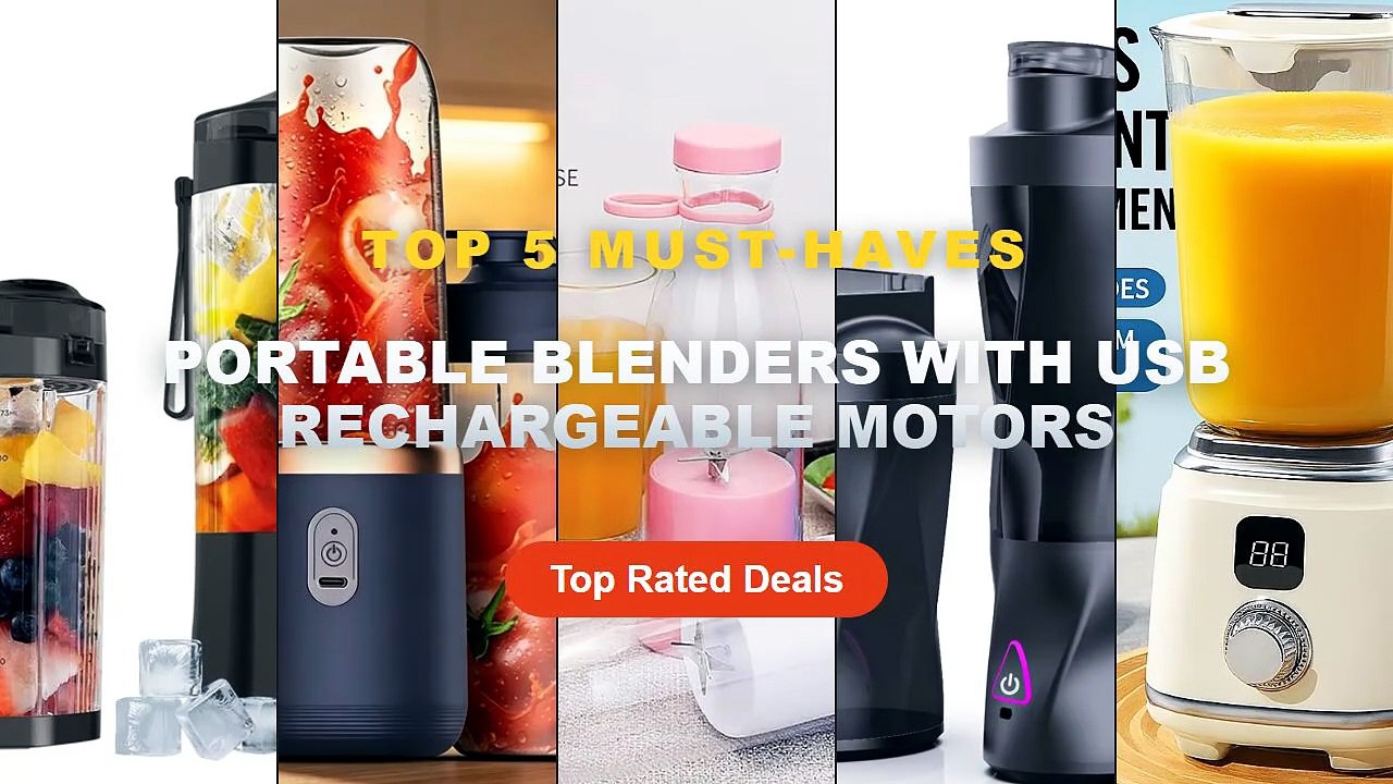 Portable Blenders With USB Rechargeable Motors:...
