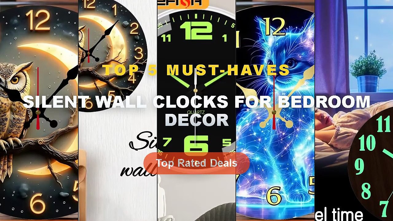 Cheap & Best Silent Wall Clocks For Bedroom Dec...