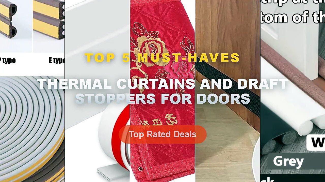 Amazing Thermal Curtains And Draft Stoppers For Doors You Need To See - 1PC/5PC Door Draft Stopper Weatherproof for Bott...