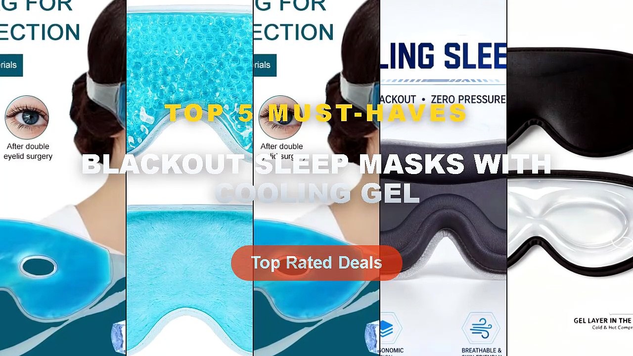Don't Buy Blackout Sleep Masks With Cooling Gel Before Watching This! - 3D Cooling Sleep Mask, Weighted Cooling Gel Eye ...