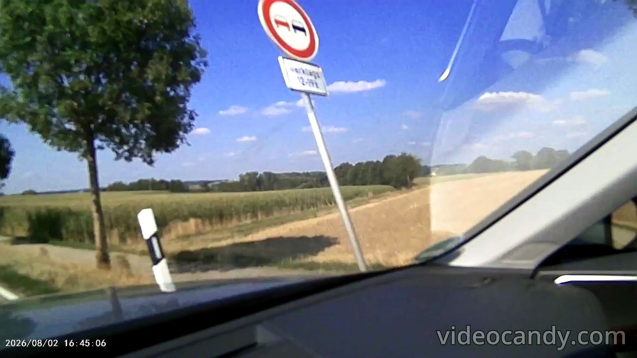Zwischen Oxenbronn und Großkötz im Audi A4