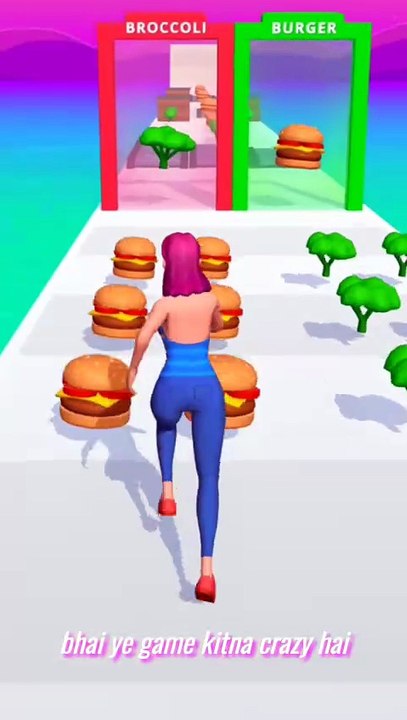 Eating Burgers to Get BIG! 🍔 Crazy Gameplay #Gaming #BurgerRunner #FunGameplay #3DGame #Shorts