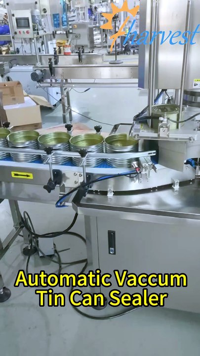 Automatic Vacuum Can Sealing Machine for Large Food Cans | Industrial Can Seamer #Shorts