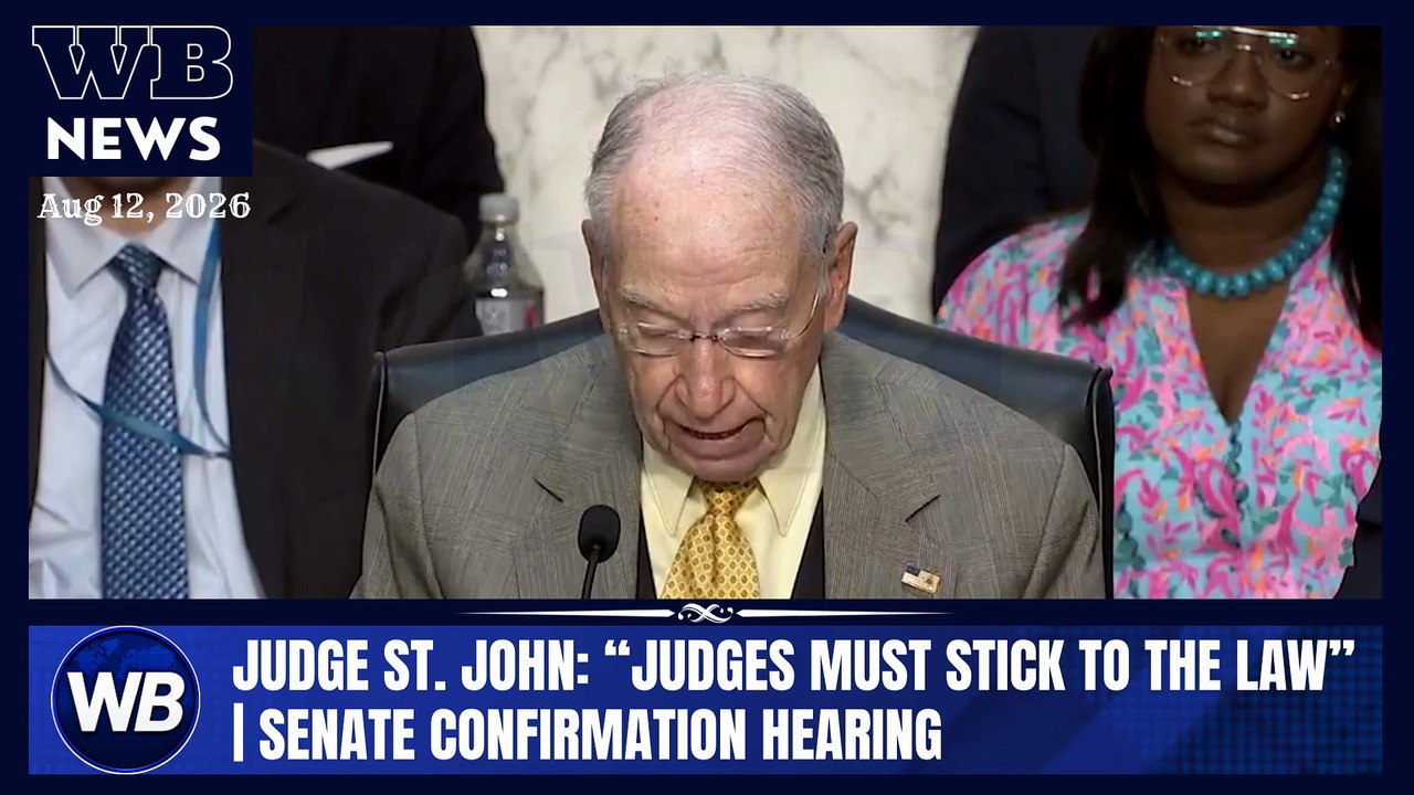 Judge St. John: “Judges Must Stick to the Law” | Senate Confirmation Hearing