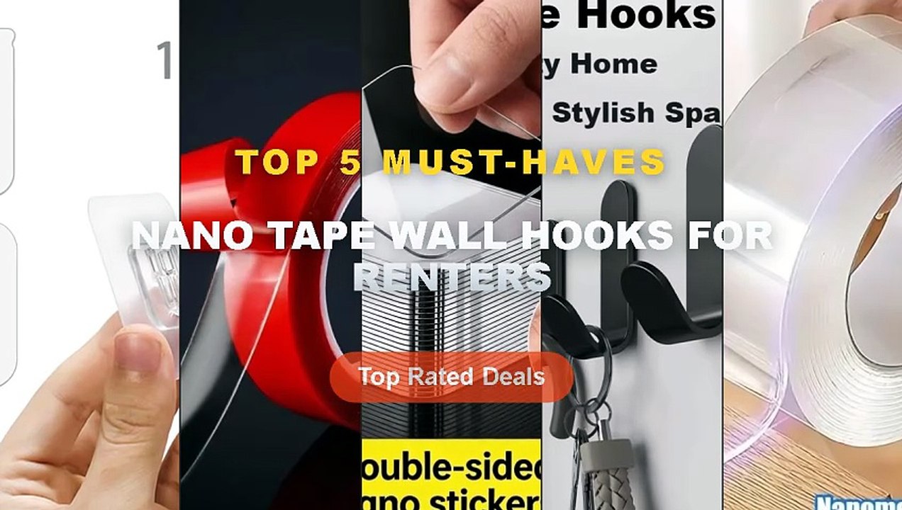 Cheap & Best Nano Tape Wall Hooks For Renters U...