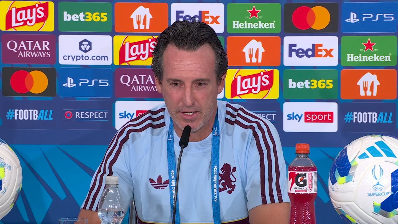 Villa boss Emery, McGinn and Lindelof on PSG Super Cup match
