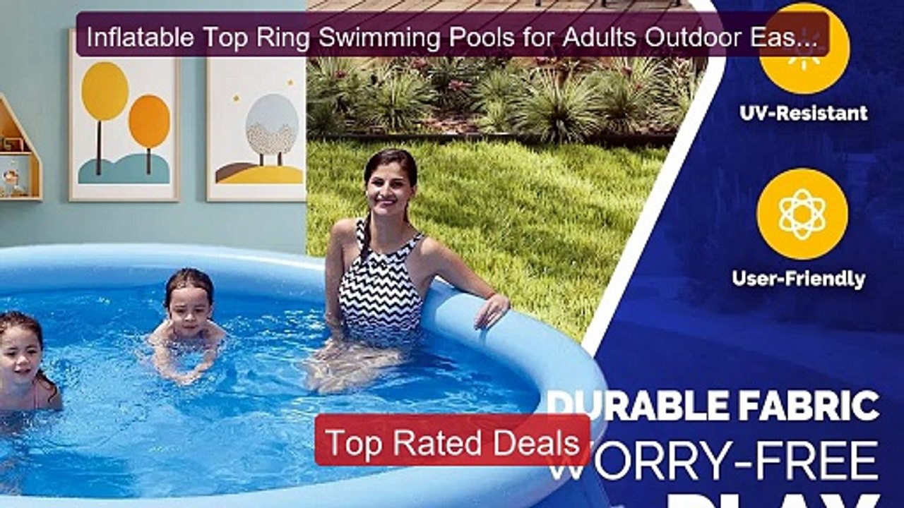 Inflatable Top Ring Swimming Pools for Adults Outdoor Easy To ... -- Best Buy 2026 | Great Quality!