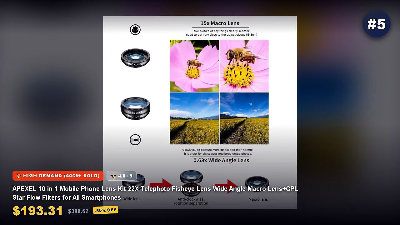 Phone Camera Lens Kits For Better Photos: Top 5...