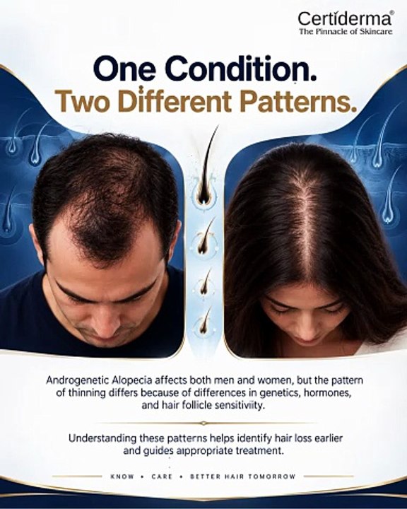 Male Pattern Baldness vs Female Pattern Hair Lo...