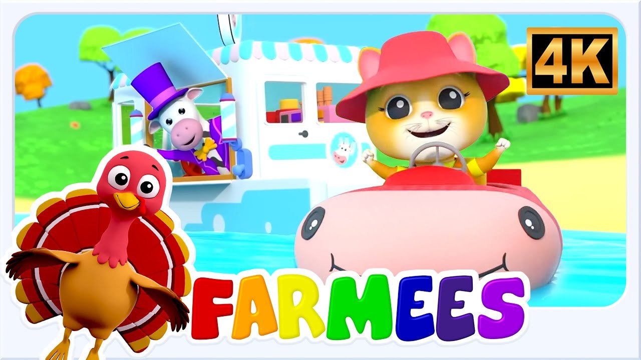 Wheels on the Bus by Zebra | Nursery Rhymes and Kids Songs | Baby Songs