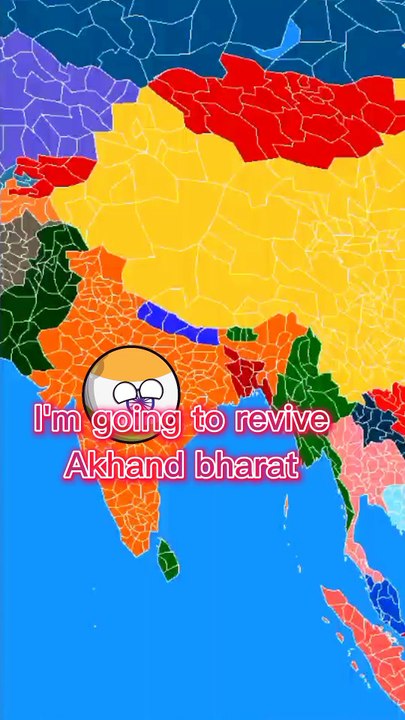 India going to revive Akhand bharat || India in nutshell #nutshell #shorts  #countryballs