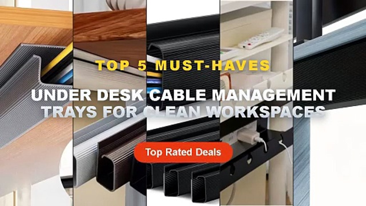 Top 5 Best Under Desk Cable Management Trays Fo...