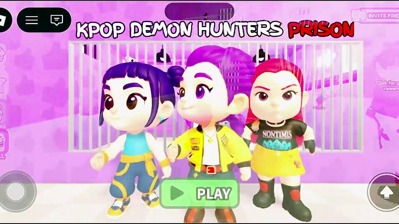 # BABY KPOP DEMON HUNTERS PRISON RUN! 🍼😱 | Ro...
