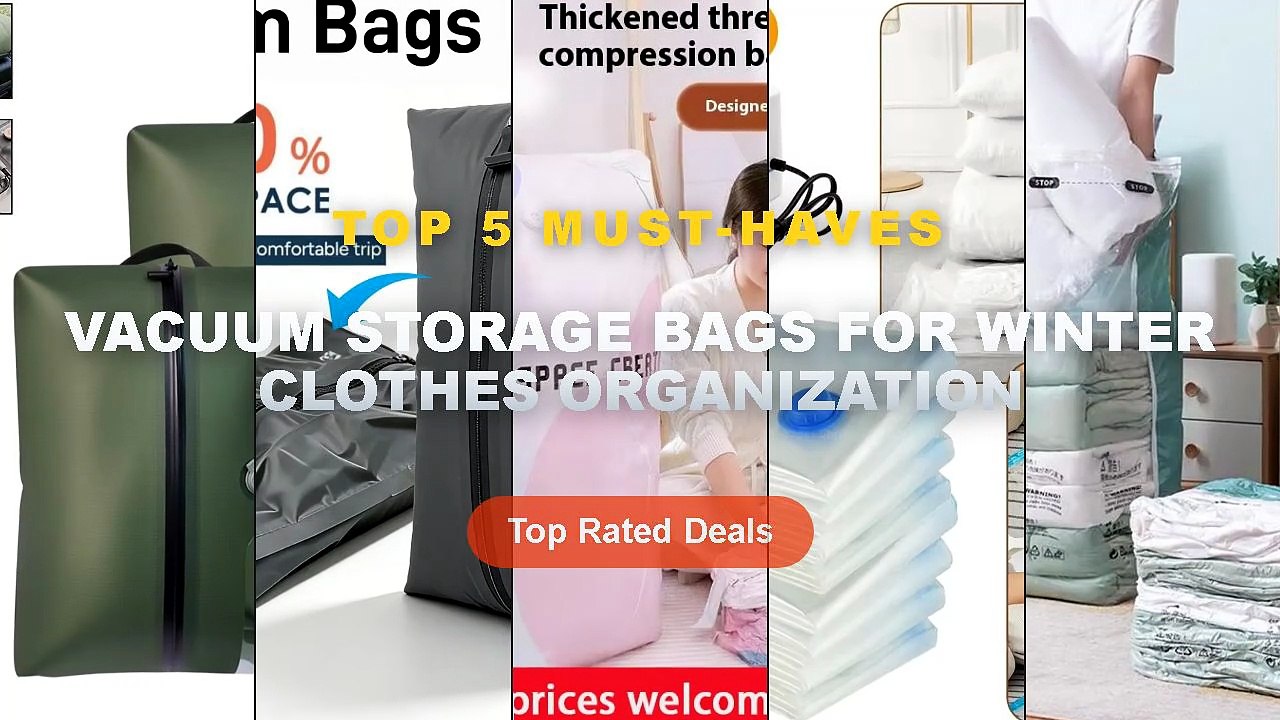 Ultimate Guide to the Best Vacuum Storage Bags For Winter Clothes Organization - No Need Pump Vacuum Bags Large Plastic ...