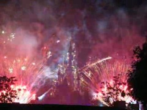 feu d'artifice 2008 disneyland paris