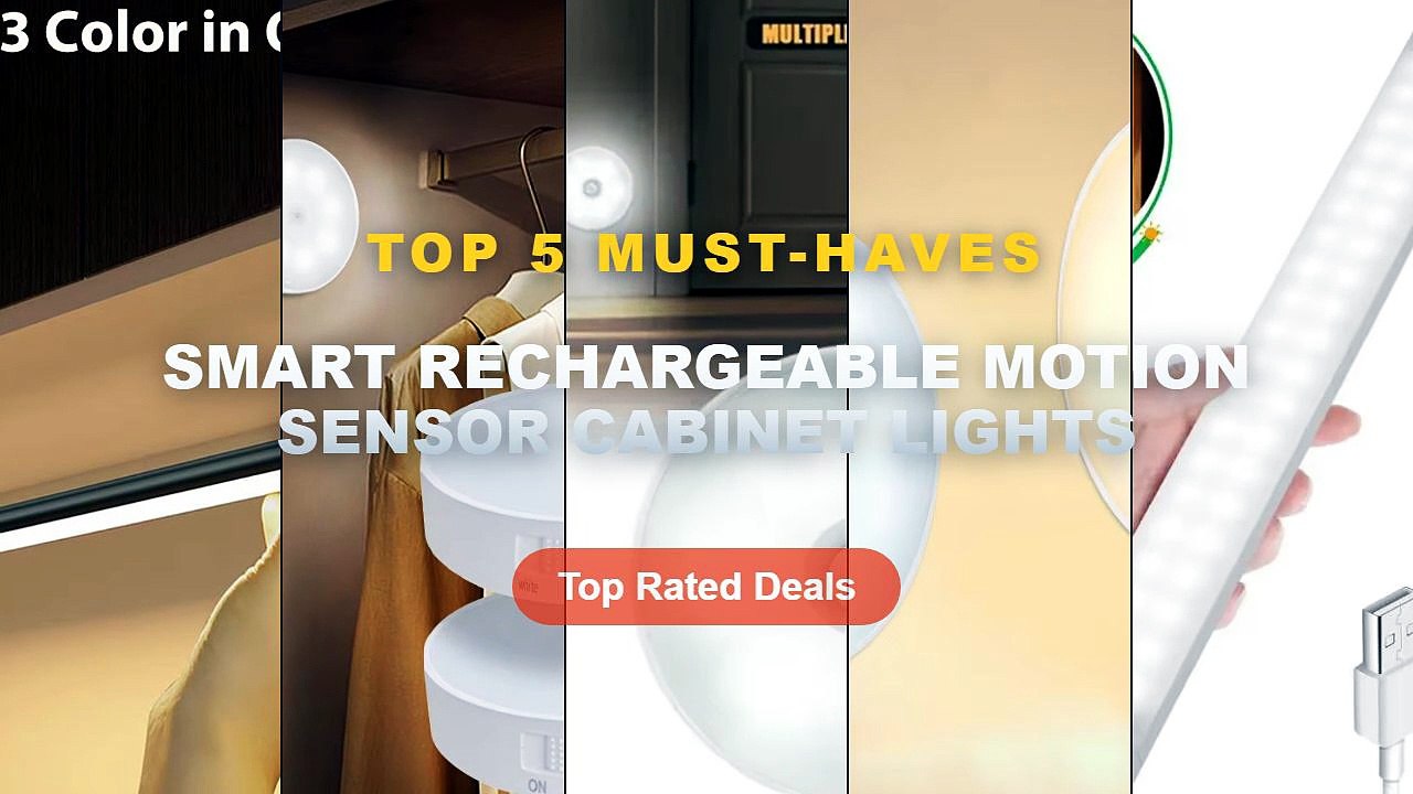 Smart Rechargeable Motion Sensor Cabinet Lights...