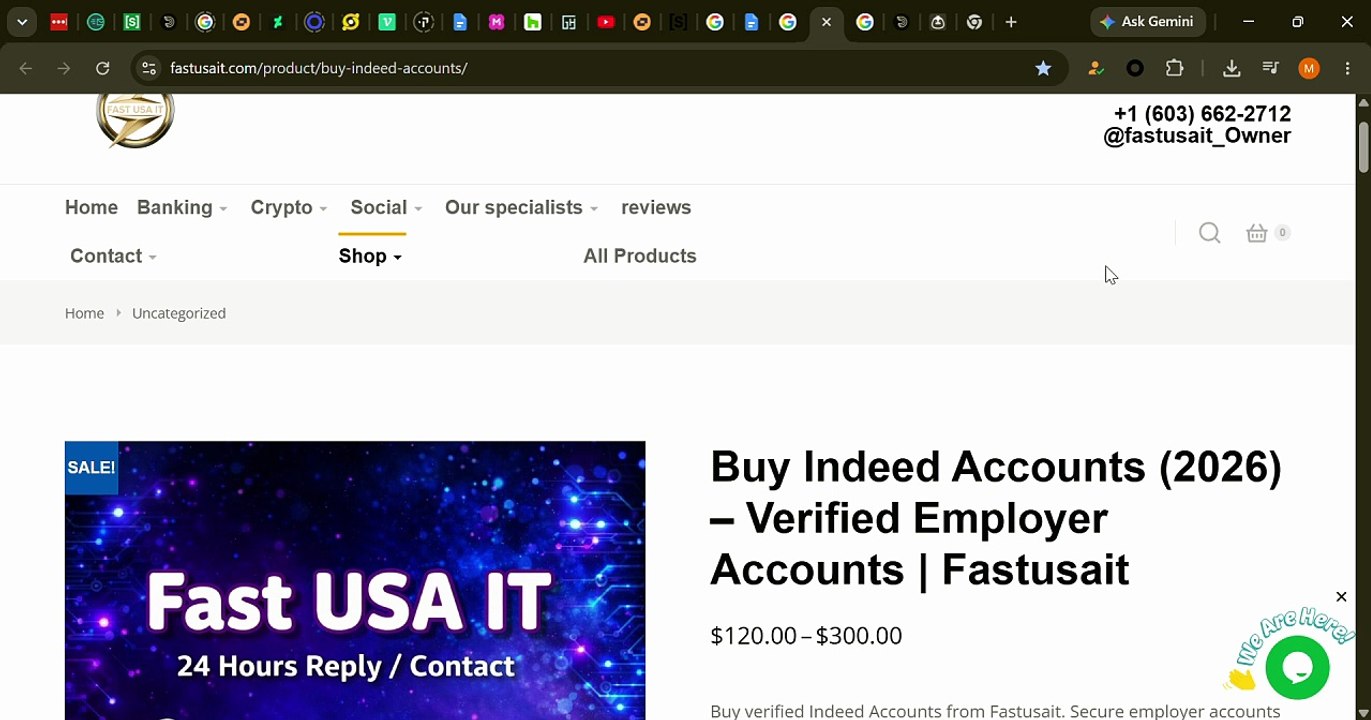 Buying Verified Employer Indeed Accounts AT FASTUSAIT. ...