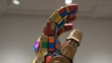 Infinity Gauntlet Built From Rubik’s Cubes! 🤯🧩  #InfinityGauntlet #RubiksCube