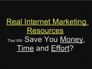 Internet Marketing Resources