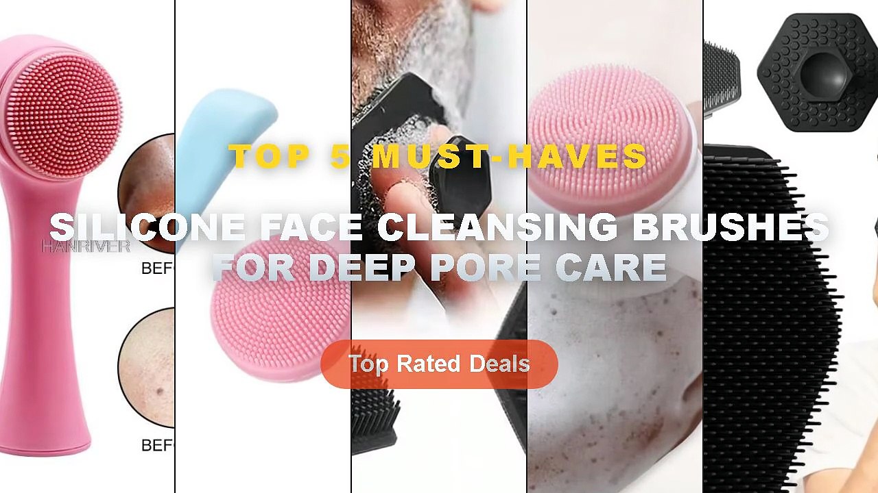 Ultimate Guide to the Best Silicone Face Cleansing Brushes For Deep Pore Care - Men Silicone Face Scrubber Mini Manual F...